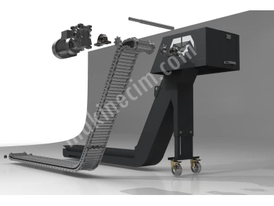 Cnc Chip Conveyor - Milenyum Conveyor- Steel Hinged Belt Chip Conveyor