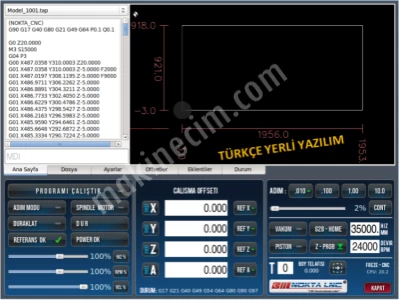 Nokta Cnc 2500X1300Mm.Mermer İşleme Router