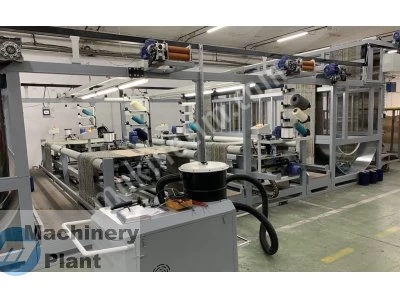 Full Automatic 2 Units Right-Left Carpet Overlock Machine