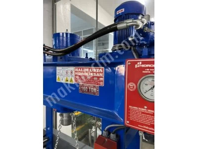 Hidrosan Halim Usta 160 Tons Hydraulic Press Motorized Mobile Arm