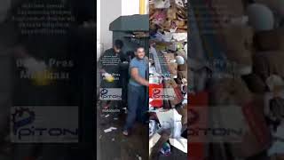 Balya Pres Makinası En Ufak Ekonomik ve Kullanışlı Kağıt Karton Naylon Presleme Makinası Şok Fiyatla