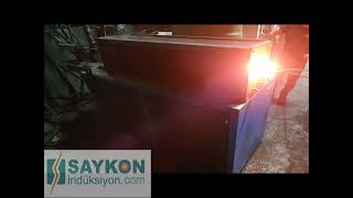 Tunnel Induction Heating Machine With 200 Kva Insulation Transformer