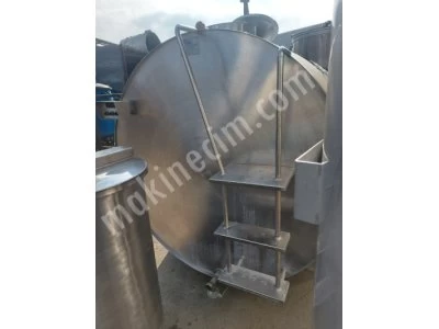 5000 Litre Paslanmaz Süt Soğutma Tankı Krom