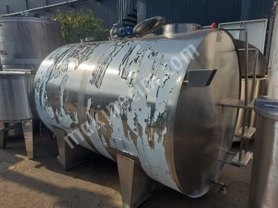 5000 Litre Paslanmaz Süt Soğutma Tankı Krom