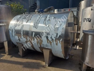 5000 Litre Paslanmaz Süt Soğutma Tankı Krom