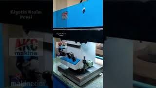 CUTTING PRESS GUILLOTINE WORKS BRAND