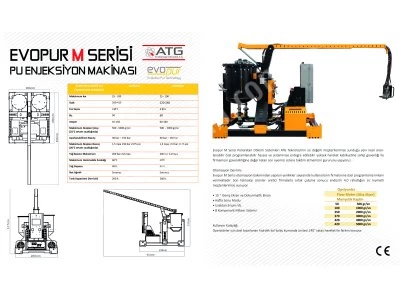 Yüksek Basınç Poliüretan Döküm Enjeksiyon Makinası ( Evopur M Serisi )