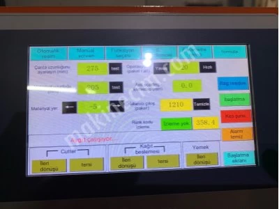 Sıfır 3 Servolu Ters Ambalaj Iş Eldiveni Paketleme Makinası