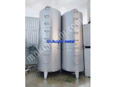 Staınless 15.000 Lıter Storage Stock Tank Chrome Food Tank