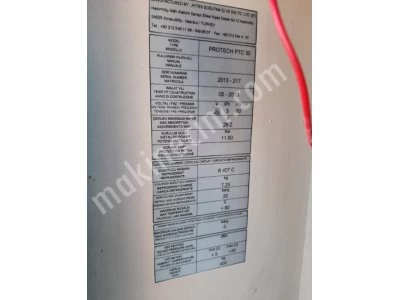 Satılık 2.El Çok Temiz 35 Kw 30.000 Kcal/H Protech Chiller Soğutma Grubu