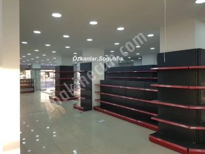 Komple Market Malzemesi Market Dolapları Raflar Soğuk Oda Kıyma Makinesi Polyemit Tezgah Kasa Banko