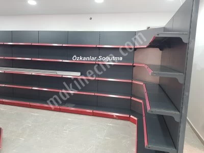 Komple Market Malzemesi Market Dolapları Raflar Soğuk Oda Kıyma Makinesi Polyemit Tezgah Kasa Banko