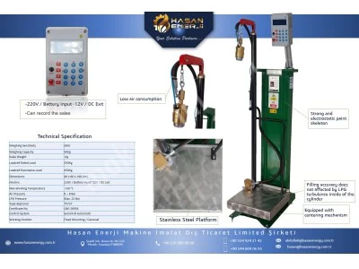 Lpg Refilling Cylinder Scale Bascule Gpl