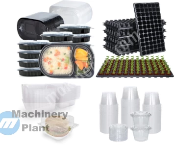Termoform Kap Tabak Makinası 2 İstasyonlu