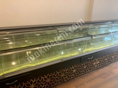 Önden Çalışmalı Kuruyemiş Lokum Draje Vitrin Dolabı