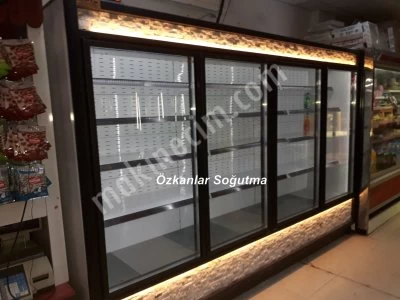 Kapaklı Sütlük Dolabı Şişe Soğutucu İçecek Dolabı Market Dolabı
