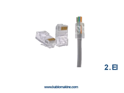 Elektrikli Rj45 Ağ Kablosu Krimpleme Makinesi