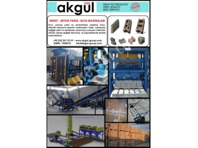Briket Bims Beton Blok Makinaları