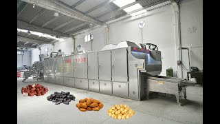 nutroaster, nutroastingmachine, singlebeltnutsroastingmachine