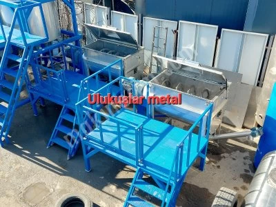 Yatay Toz Karıştırıcı Ribbon Mikser Helezonik Toz Makina İmalatı