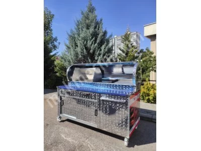 Kokoreç Arabası Kokoreç Tezgahı 200X80 Cm Ölçülerinde Sıfır Ürün