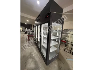 Market Kasap Şarküteri Dolabı Sütlük Dolabı Çift Taraflı Sütlük