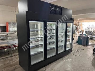Market Kasap Şarküteri Dolabı Sütlük Dolabı Çift Taraflı Sütlük