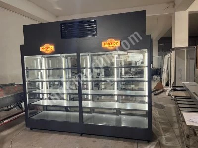Market Kasap Şarküteri Dolabı Sütlük Dolabı Çift Taraflı Sütlük