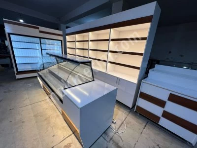 Kuruyemiş Çerez Lokum Dolabı İçecek Meşrubat Dolabı Mobilya Raf