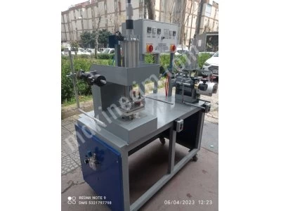 Yuvarlak Kapaklar Üzerine Yaldız Baskı Makinesi