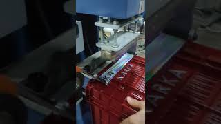 Plastik Palet ve Kasa Yaldız Varak Baskı Makinesi Plastik Kasa Baskı Makinesi