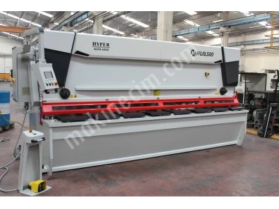 4 Metre 10Mm Cnc Hidrolik Açı Ayarlı Giyotin Makas