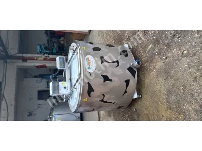 500 Kg Süt Soğutma Tankı Lazer Rolbontlu