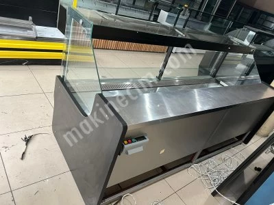 Kasap Market Şarküteri Reyon Dolabı Düz Cam Amörtisörlü