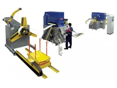 Boy Kesme Hattı 0.3-20Mm Hidrolik Leveler - Doğrultma- Ütüleme- Uçar Makas- Rotary Makas