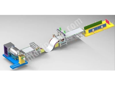 Boy Kesme Hattı 0.3-20Mm Hidrolik Leveler - Doğrultma- Ütüleme- Uçar Makas- Rotary Makas
