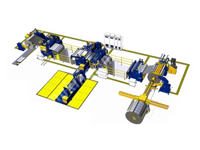 Boy Kesme Hattı 0.3-20Mm Hidrolik Leveler - Doğrultma- Ütüleme- Uçar Makas- Rotary Makas