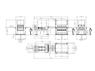 Boy Kesme Hattı 0.3-20Mm Hidrolik Leveler - Doğrultma- Ütüleme- Uçar Makas- Rotary Makas
