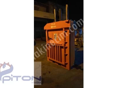 Dikey Balya Pres Makinası Kağıt Karton ve Naylon Üstten Basma Presi