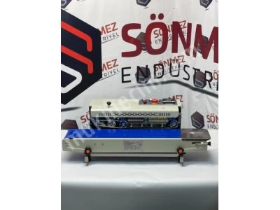 Konveyörlü Otomatik Yatay Poşet Ağzı Kapatma Makinesi