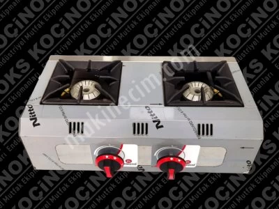 Set Üstü 2 Gözlü Krom Ocak Ce Belgeli