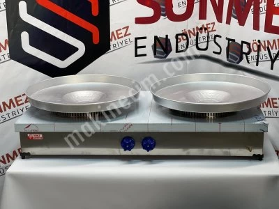 Paslanmaz Çiftli Tantuni Ocağı 60*120 Cm Özel Üretim Tepsi Dahil Özel