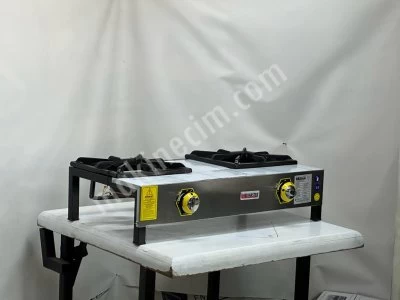 İnoxmaster 2'Li Lokanta Ocağı Kısa Ayak Ce Belgeli Doğalgazlı
