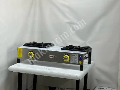 İnoxmaster 2'Li Lokanta Ocağı Kısa Ayak Ce Belgeli Doğalgazlı