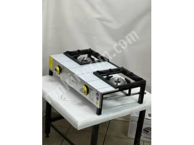 İnoxmaster 2'Li Lokanta Ocağı Kısa Ayak Ce Belgeli Doğalgazlı