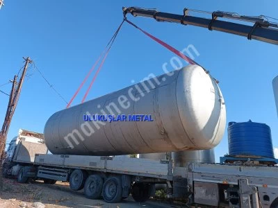 Paslanmaz 105 Tonluk Krom Tank Depolama Tankı Su Deposu