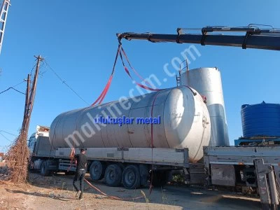 Paslanmaz 105 Tonluk Krom Tank Depolama Tankı Su Deposu