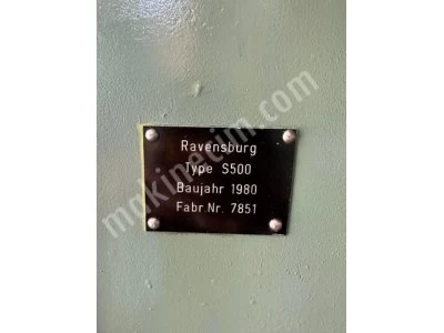 Alman Malı Ravensburg S 500 Dik Planya - 600 Mm.Strok