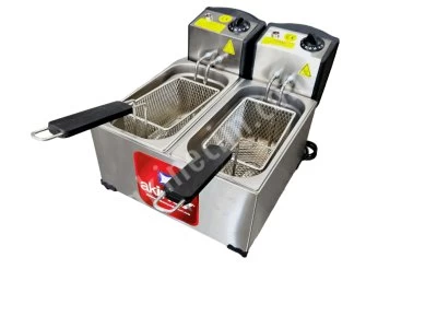 Elektrikli Fritöz 3+3 Lt