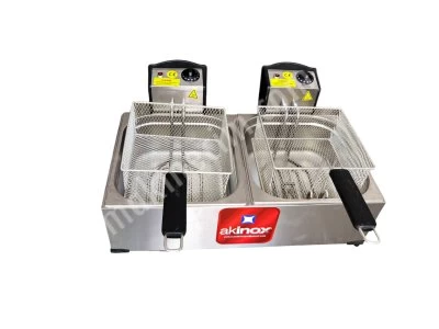 Elektrikli Fritöz 8+8 Lt